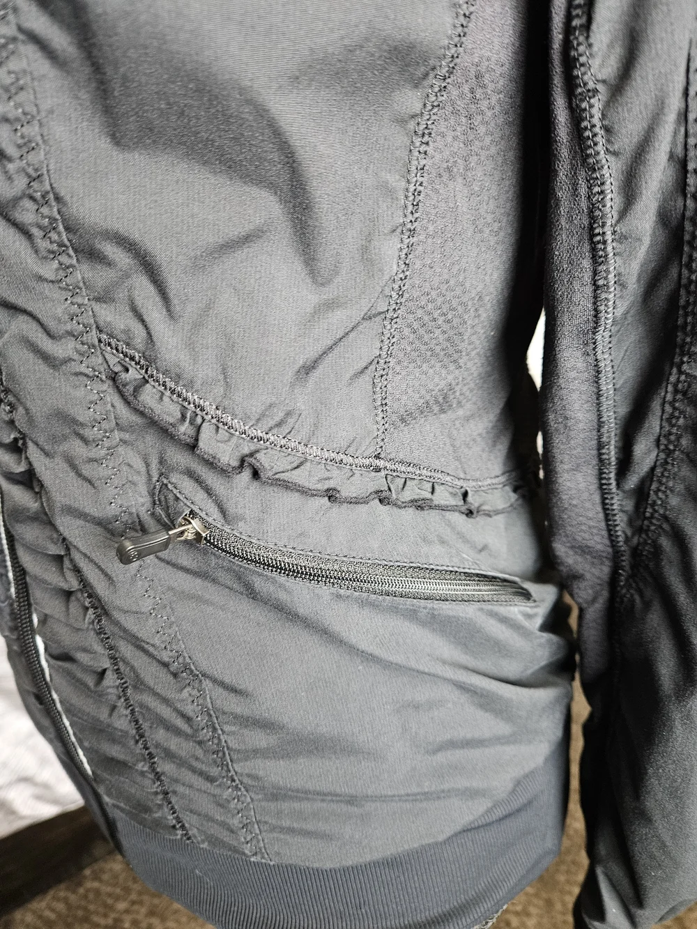 Lulumon Ruffled Zip Front Jacket
